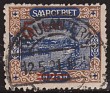 Germany - 1921 - Saar - 25 Pfennig - Multicolor - Germany, Saar - Scott 71 - Ships River Saargebiet - 0